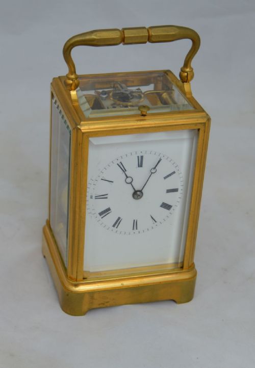 Drocourt One Piece Bell Striking Carriage Clock