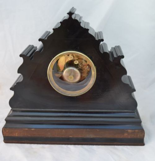fig 1. Henri Marc Paris Inlaid Mantel clock