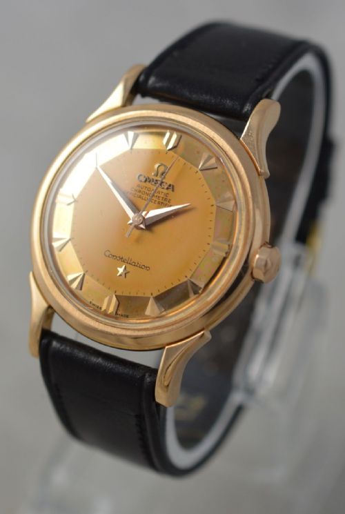 1956 Omega Constellation 18k Gold Wristwatch