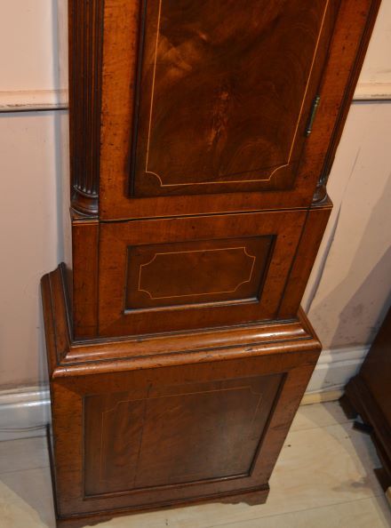 fig 1. G C Laurence of Melrose Scottish Georgian Longcase Grandfather Clock