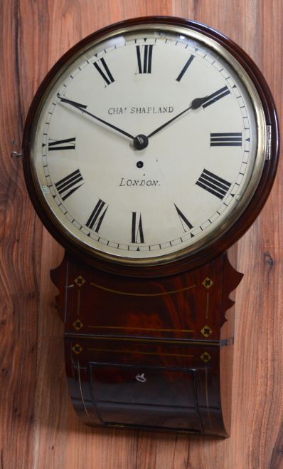 Charles Shapland, London Georgian Drop Dial Wall Clock