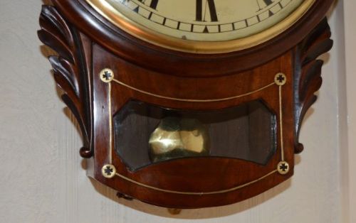 fig 1. C R Loe Mayfair London Fusee Wall Clock