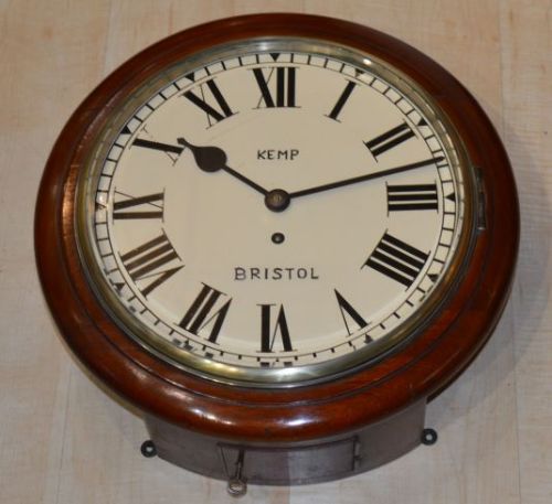 Kemp of Bristol Fusee Dial Wall Clock