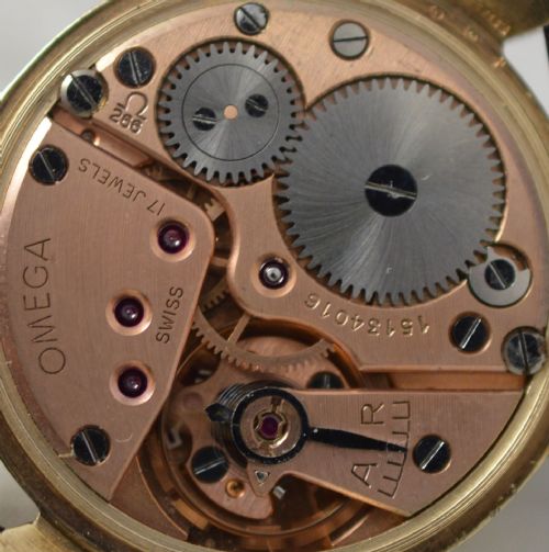 fig 1. 1956 Omega Geneve 9K Gold Wristwatch