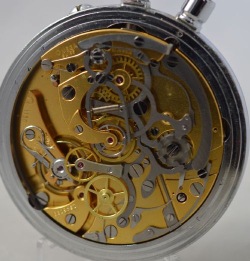 OMEGA SPLIT SECOND 'RATTRAPANTE' POCKET WATCH - ADDITIONAL PHOTO 1