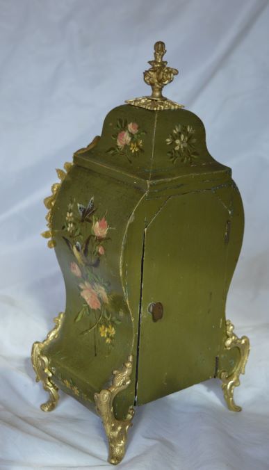 fig 1. A French Vernis Martin Mantel Clock