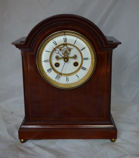 Edwardian Visible Escapement Mantel Clock