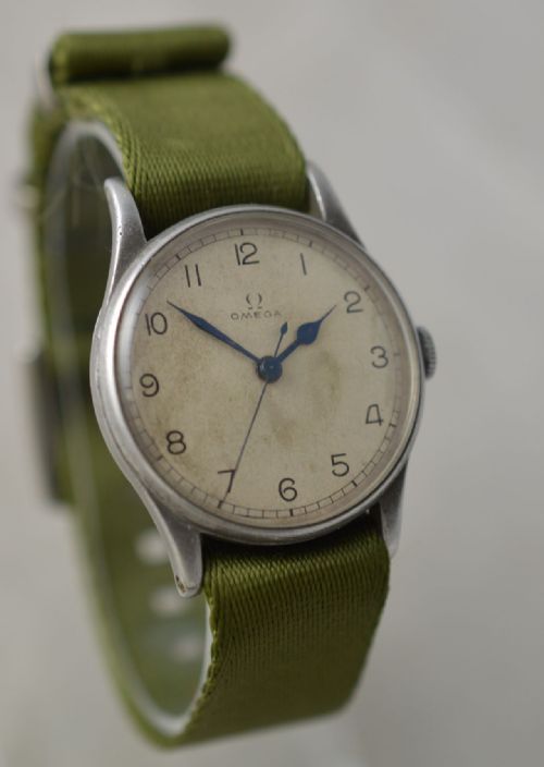 fig 1. 1943 Omega British Military Issue Wristwatch