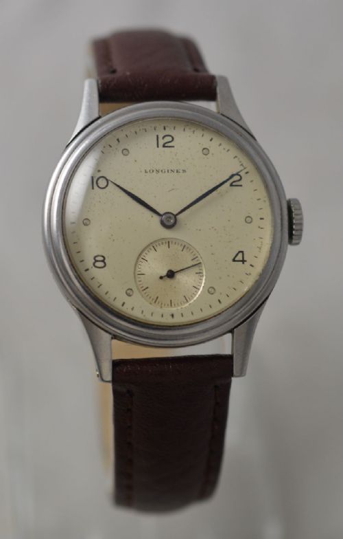1945 Longines Stainless Steel Wristwatch