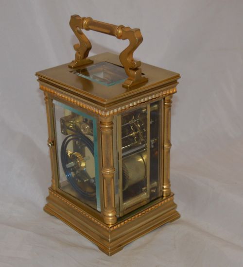 fig 1. Gilded and Brass Striking Carriage Clock