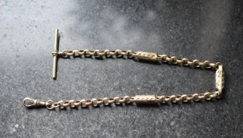 A Pocket Watch Chain, Silver Plated