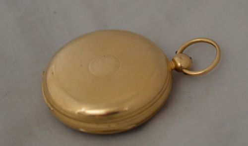 fig 1. Cozens, Matthew's & Thorpe London 18k Gold Gents Pocket Watch