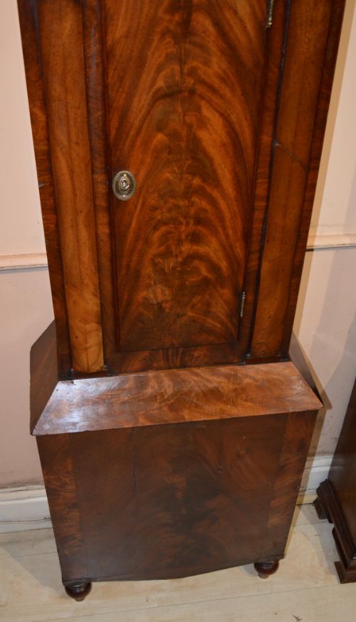 fig 1. John Pape of Blyth Mahogany Longcase Grandfather Clock