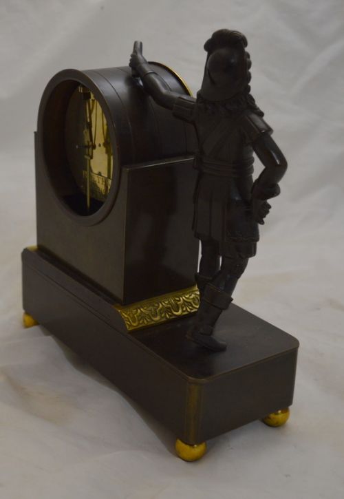 fig 1. F Baetens London Regency Small Fusee Mantel Clock
