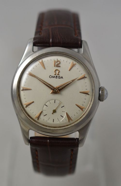 1950 Omega Stainless Steel Wristwatch