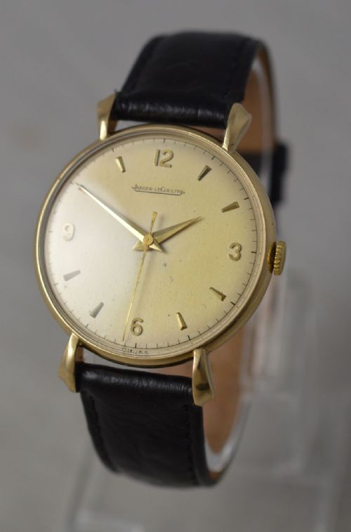 fig 1. 1963 Jaeger Le-Coultre 9K Gold Wristwatch