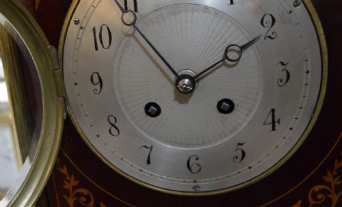 fig 1. An Edwardian Inlaid Mantel Clock