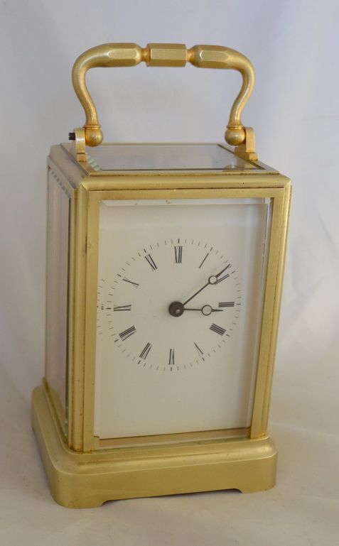 An Early 'One Piece Case' Carriage Clock