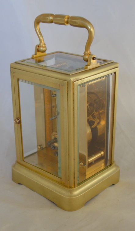 fig 1. An Early 'One Piece Case' Carriage Clock