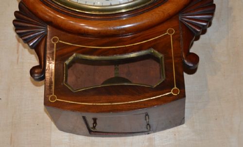 fig 1. Cattaneo of Stockton Drop Dial Fusee Wall Clock