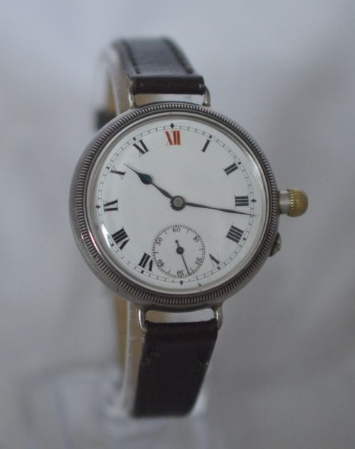 Ww1 Period Silver Borgel Case Wristwatch