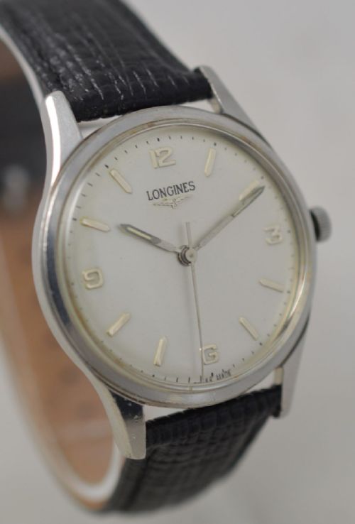 1962 Longines Stainless Steel Wristwatch