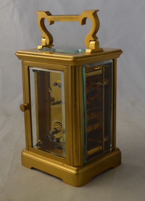 fig 1. A French Gilded Carriage Clock