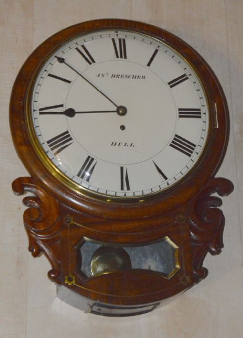 John Drescher of Hull Dropdial Fusee Wall Clock