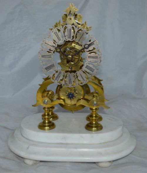 A Victorian Fusee Skeleton Clock