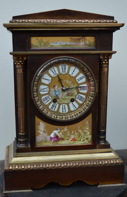 Brocot Bronze French Mantel Clock