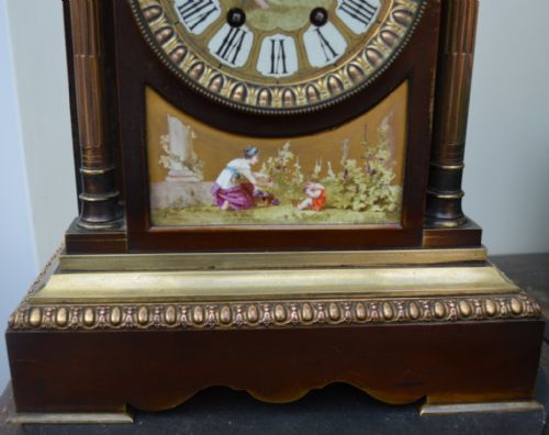 fig 1. Brocot Bronze French Mantel Clock