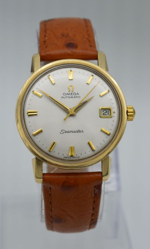 1967 Omega Seamaster 9k Gold Wristwatch