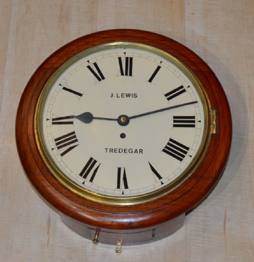 J Lewis Trdegar Fusee Dial Wall Clock