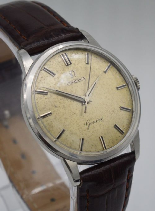fig 1. 1961 Omega Geneve Stainless Steel Wristwatch