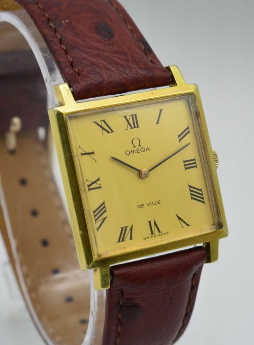 fig 1. 1968 Omega De Ville 'Tank' Wristwatch