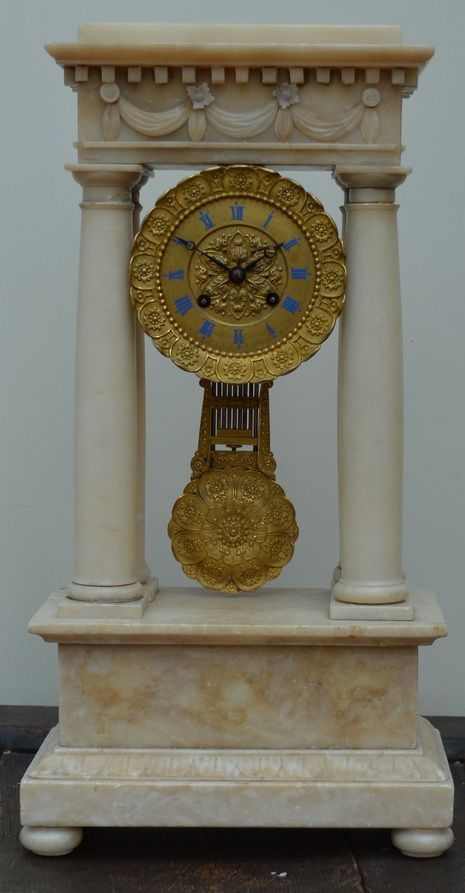 A French Portico Mantel Clock