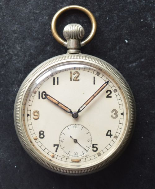 A British Ww2 Military Pocket Watch