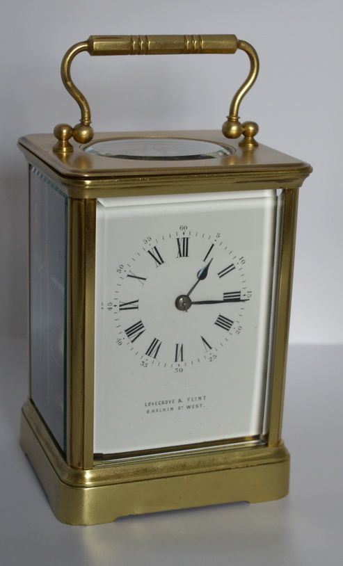 Striking Carriage Clock, Lovegrove & Flint
