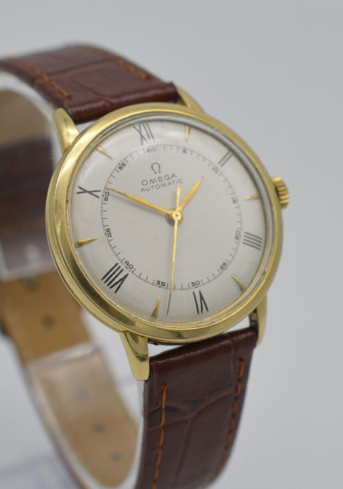 fig 1. 1945 Omega Automatic 'Bumper' Wristwatch