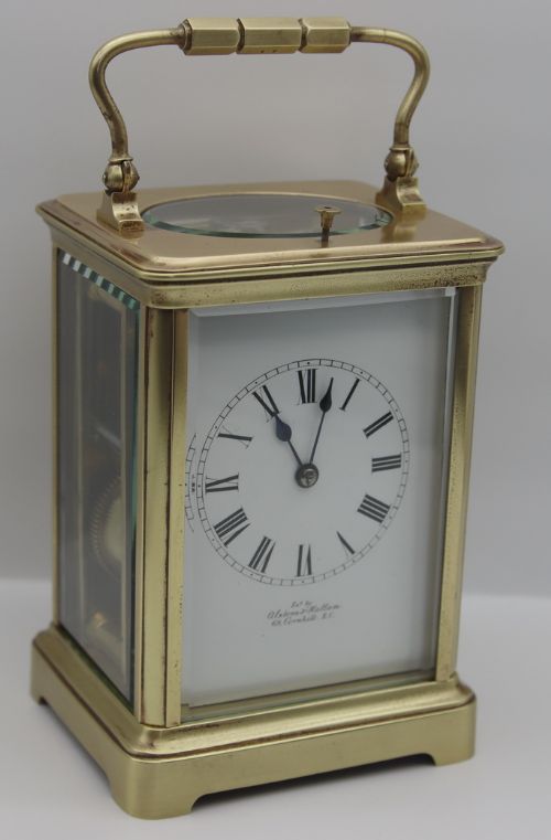 A Strike and Repeat Carriage Clock Alstons & Hallam London
