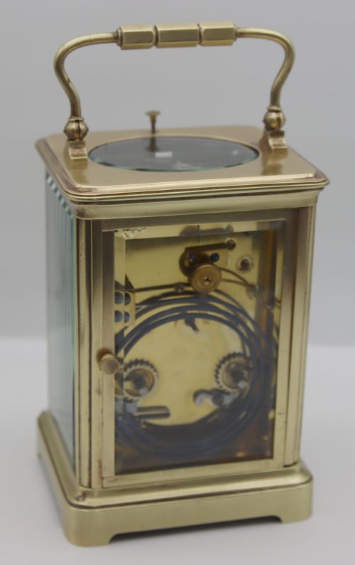 fig 1. A Strike and Repeat Carriage Clock Alstons & Hallam London