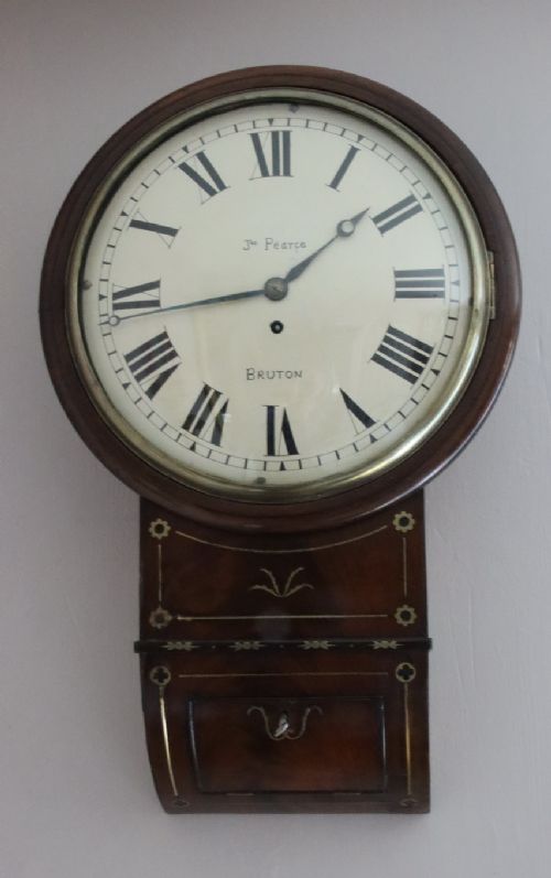 James Pearce of Bruton Dropdial Fusee Wall Clock