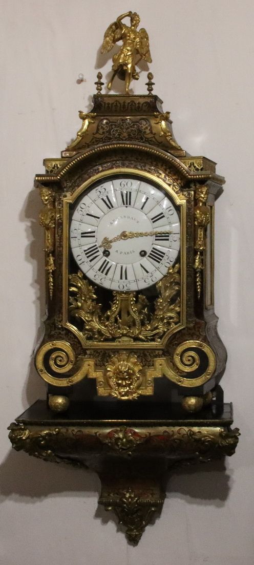 Arsandaux of Paris Boulle Wall Bracket Clock