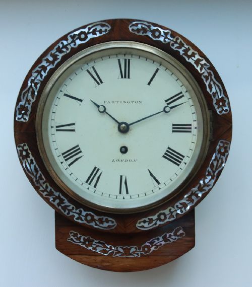 Partington of London Small Fusee Dial Wall Clock