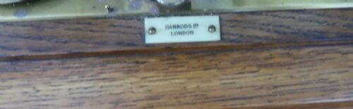 fig 1. Harrods of London Edwardian Barograph