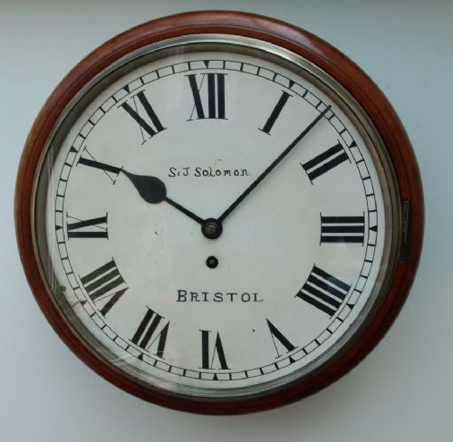 S & J Solomon, Bristol Fusee Dial Wall Clock