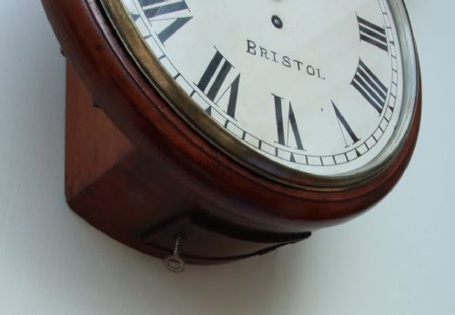 fig 1. S & J Solomon, Bristol Fusee Dial Wall Clock