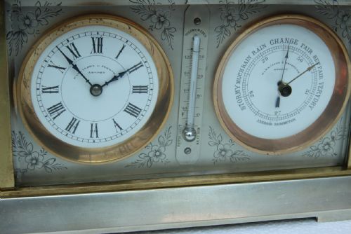 fig 1. Parkinson & Frodsham Carriage Clock & Barometer