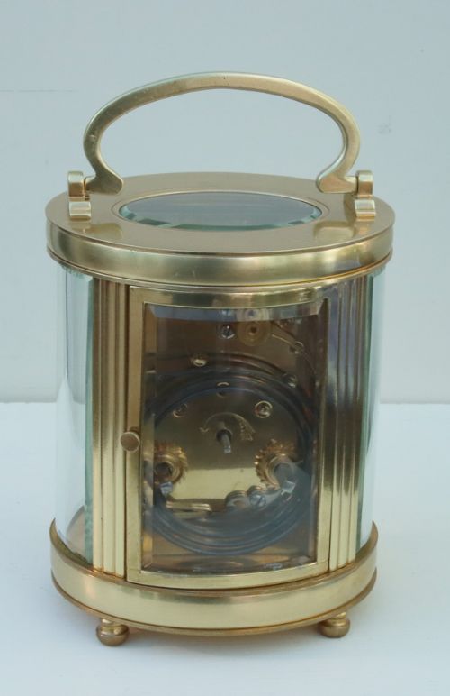 fig 1. An Oval Cased Striking Carriage Clock