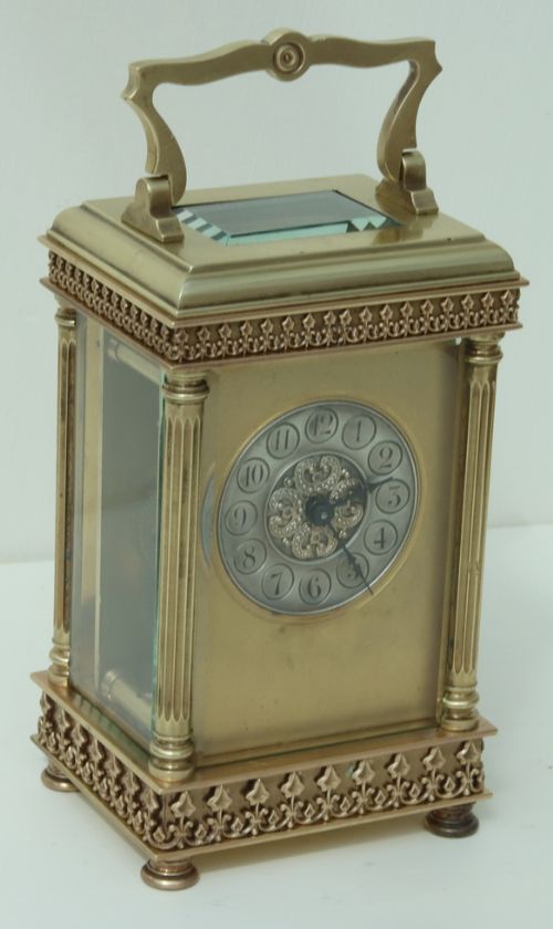 A French Fretwork Carriage Clock